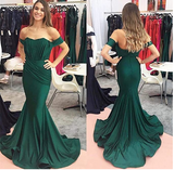 Off the Shoulder Mermaid Fashion Sexy Sweetheart Gold Floor-Length Prom Dresses RJS778 Rjerdress