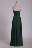 Party Dress Fitted & Pleated Bodice A Line Chiffon Beaded Floor Length Rjerdress