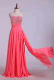 Party Dresses A Line Beading Chiffon Floor Length Rjerdress