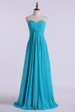 Party Dresses A Line Floor Length Sweetheart Chiffon With Ruffles Rjerdress