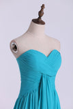 Party Dresses A Line Floor Length Sweetheart Chiffon With Ruffles Rjerdress