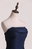 Party Dresses A Line One Shoulder Chiffon With Ruffles And Slit Rjerdress