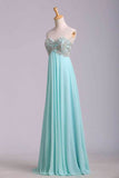 Party Dresses A Line Sweetheart Floor Length Chiffon Rjerdress