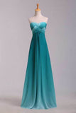 Party Dresses A Line Sweetheart Floor Length Cross Back Colorful Rjerdress