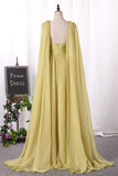 Party Dresses Flowing V-Neck Chiffon Column With Ruffles Rjerdress