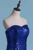 Party Dresses Mermaid Sweetheart Sequins With Beads And Slit Rjerdress