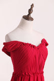 Party Dresses Off The Shoulder A Line Chiffon With Ruffles Rjerdress