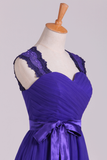 Party  Dresses Off The Shoulder Dark Royal Blue Tulle & Lace A Line Rjerdress