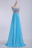 Party Dresses Scalloped Neckline Sequined Bodice Beaded Waistline With Shirring Chiffon Skirt