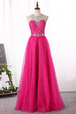 Party Dresses Scoop Organza A Line With Beading Floor Length Rjerdress