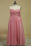 Plus Size Bridesmaid Dress A Line Sweetheart With Ruffles Rjerdress