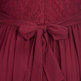 Plus Size Lace Chiffon With Half Sleeves Elegant Long Ball Evening  Dress Rjerdress