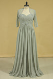 Plus Size Sweetheart A Line Mother Of The Bride Dresses With Ruffles Chiffon Floor Length Rjerdress