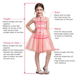 Princess A-Line Round Neck Tulle Long Sleeves Bowknot Flower Girl Dress with Appliques Rjerdress