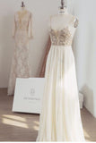 Prom Dress Spaghetti Straps Chiffon A Line With Applique Rjerdress