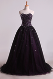Quinceanera Dresses Ball Gown Sweetheart Floor Length With Beading And Rhinestone Rjerdress
