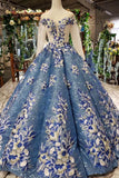 Quinceanera Dresses Scoop Long Sleeves Lace Up Back Sequins Appliques