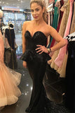 Sequin Court Train Black Sweetheart Strapless Sleeveless Mermaid Gorgeous Prom Dresses Rrjs253 Rjerdress