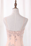 Sexy Mermaid Rose Gold Spaghetti Straps Knee Length Homecoming Dresses with Lace H1184 Rjerdress