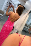 Sexy Mermaid Spaghetti Straps Long Custom Sequin Prom Dresses With Split RJS958 Rjerdress