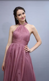 Sexy Open Back Bridesmaid Dresses Chiffon With Ruffles And Sash Rjerdress