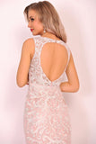 Sexy Open Back Scoop Formal Dresses Mermaid Lace With Beading Rjerdress