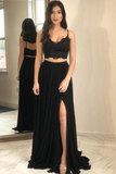 Sexy black tulle lace sweetheart long train evening dress Rjerdress