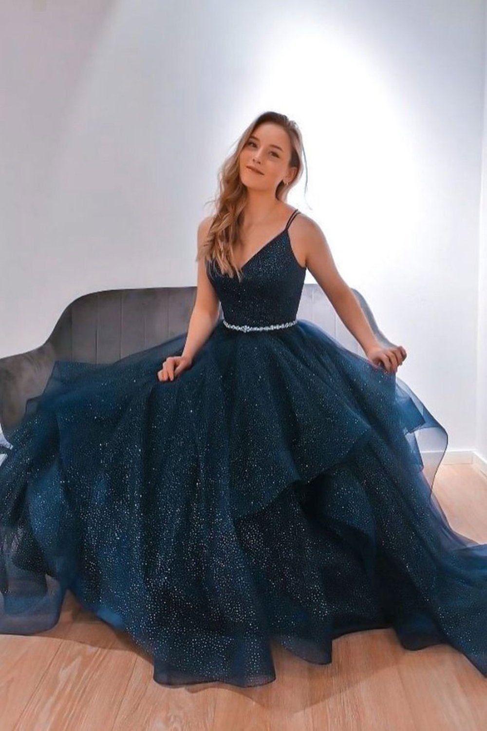 Fluffy Layered Prom Dresses Long Ball Gown for Girls Algeria | Ubuy