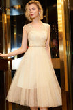 Shiny V Neck Knee Length Prom Dresses, Charming Sequin Homecoming Dresses