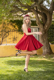 Short Mini Cocktail Dresses Red Homecoming Cute Graduation Dress