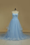 Simple Party Dresses A-Line Sweetheart Floor-Length Tulle