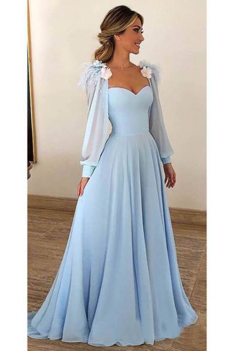 Off-Shoulder Light Blue Party Wear Gown For Girls – Suvidha Fashion