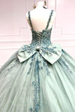 Ball Gown Straps Sweetheart Quinceanera Dresses With Applique
