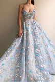 Spaghetti Straps Long Elegant Amazing Princess Prom Dresses Fashion Dresses Rjerdress