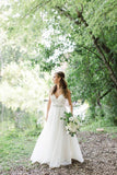 Spaghetti Straps Wedding Dress A Line Tulle With Crystals Belt Rjerdress