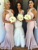 Special Mermaid Long Pink Bridesmaid Dress with Open Back RJS618 Rjerdress