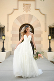 Strapless Sweetheart Wedding Dresses Beautiful Tulle Beach Bride Dresses