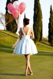 Straps Mini Cocktail Dresses Romantic Homecoming Dresses Graduation Dress Rjerdress