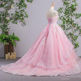 Sweetheart A Line/Princess Prom Dress With Applique Tulle Rjerdress