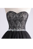 Sweetheart A Line Short/Mini Hoco Dress With Applique Beaded Rjerdress