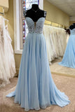 Sweetheart A Line Sweep Train Prom Dresses Tulle With Slit Rjerdress