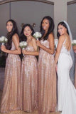 Sweetheart Backless Long A-line Bridesmaid Dresses Simple Bridesmaid Gowns