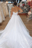 Sweetheart Ball Gown Tulle Wedding Dresses With Applique Rjerdress