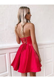 Sweetheart Neck Short R Homecoming Graduation Dresses Lace Up Back Rjerdress