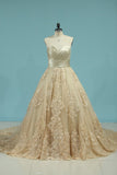 Sweetheart Ruched Bodice Bridal Dresses A Line With Applique Court Train Rjerdress