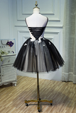 Tulle Homecoming Dresses Spaghetti Straps With Applique A Line Rjerdress