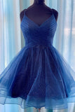 Tulle Lace Cocktail Dress Royal Blue Fitted Homecoming Dress Short Prom Dress Rrjs904 Rjerdress