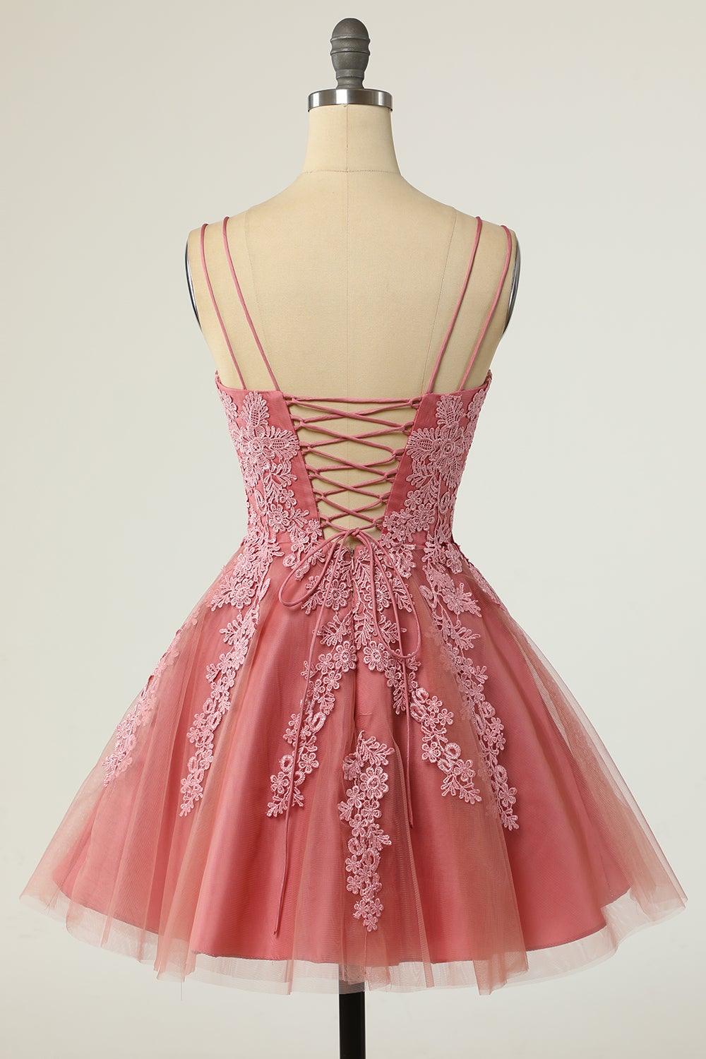 Tulle V Neck A Line Homecoming Dresses With Applique And Sash Rjerdress