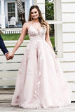V Neck Open Back Dusty Pink Lace Long Prom Dress, Dusty Pink Lace Formal Evening Dress Rjerdress