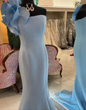 Vintage Burgundy Mermaid One Shoulder Bridesmaid Dresses With Flounced Rjerdress